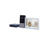 HIKVISION DS-KIS607-S Video-Türsprechanlagen-Set - IP- & WLAN-Technologie | Switch PoE - Türstation und Monitor | Ermöglicht 16