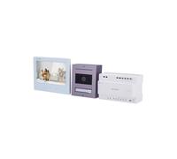 HIKVISION DS-KIS704EY/Aluminium Video-Türsprechanlagen-Kit - 2-Draht-HD-Technologie mit WLAN - Außenstation und Monitor | Ermögl
