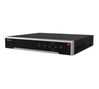 Hikvision Grabador NVR 32 Canales 8K, 320Mbps, Decodificación 32x2MP, 4 SATA, 2 HDMI, 1 eSATA, Alarma I/O 16/9