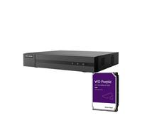 HIKVISION Hiwatch HIK-640-3TB HWD-6216MH-G4-3TB DVR 5 en 1 Serie HiWatchT de HIKVISION® de 16 canales. H.265 Pro+/H.265 Pro. 16