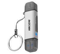 HIKVISION HS-HUB-CR01(STD)/A&C/U3/100 Lector de tarjetas Hikvision - Entrada: tarjeta microSD y SD - Salida: USB A y USB C - Tra
