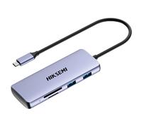 HIKVISION HS-HUB-DS8STD/P/3U3/U2/H/S/T Hub USB-C 8 en 1 Hikvision - Admite carga PD 100 W - Transferencia de datos de 5 Gbps - 3