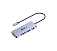 HIKVISION HS-HUB-DS8STD/P/3U3/U2/H/S/T Hub USB-C 8-in-1 von Hikvision - 3x USB-A 3.0, USB-A 2.0, USB-C und HDMI - Kartenleser