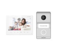 "HIKVISION INTERCOM DS-KIS101-P/Surface Kit de videoportero analógico 2 hilos TFT 7"" 1024*600 Cámara 2MP IK7 IP65 Montaje superfi"