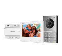 HIKVISION INTERCOM DS-KIS706EY Kit de videoportero con dos relés - Tecnología 2 hilos HD con WiFi - Placa y monitor | Permite 8
