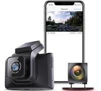 Hikvision K5 Dual Dashcam frontal 2K HD trasera 1080P Pantalla táctil de 3 pulgadas Sensor G integrado Reconocimiento de voz Conectividad Wifi Hasta 128 GB Conexión App Monitoreo de Aparcamiento Fácil