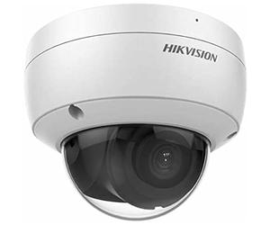 HIKVISION Mini-Domo IP 8MPX, IR 30M, ÓPTICA Fija, ACUSENSE, WDR 120DB, IP67, IK10 12VDC/PoE