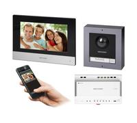 HIKVISION Portero Automatico - Videoportero Unifamiliar de 2 Hilos con Monitor Táctil de 7” WiFi Montaje en Superficie o Empotrado IP65 Interfonos para Casa