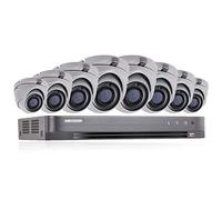 HIKVISION Sistema de seguridad CCTV de 5 MP 4K DVR 8 canales 2TB H.265+ HIK 5 MP 2.8 mm 8X cámaras al aire libre kit de visión nocturna vendedor del Reino Unido DS-7208HUHI-K1