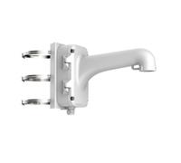 Hikvision - Soporte a Poste Vertical para Cámara Domo PTZ, Montaje Ajustable 67-127 mm, Aleación Aluminio, Caja de Conexión, Salida Trasera/Inferior