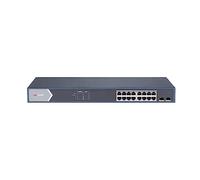 Hikvision Switch 16 Port GIGABIT Smart PoE Switch 16 GIGABIT PoE Ports, 2 GIGABIT SFP Ports, 802.3A