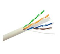 HIKVISION TRANSMISION AND DISPLAY DS-1LN6-UE-W Bobina en caja de 305m de Cable U/UTP Cat6 Cobre PVC 24AWG UL CM