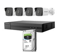 HIKVISION VALUE KIT_IP_POE_HIK Kit Bullet IP Hikvision Grabador + 4xBullet + HD