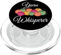 Hilado Whisperer Funny Knitting Crochet Knit Graphic Gift PopSockets PopGrip para MagSafe