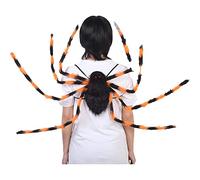 Hilai Halloween Capes Wings para adultos, mochila de araña para adultos de Halloween disfraz de ropa de araña colorida de color araña de color negro de araña de horror decoración de araña (colorido)