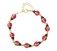 Hilai Pulsera caprichosa con dije de mariquita para mujer, linda joyería estilo años 2000 para ella
