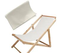 Hilai Tela de Repuesto para Silla, Tela de Repuesto para Silla de Patio Plegable de 45 x 17, de Patio portátil para Tumbona, Piscina, Tomar el Sol, jardín