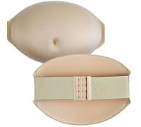 Hilai Vientre de Embarazada Esponja Realista Vientre de Embarazo Cómodo Artificial Ligero Accesorios de Sesión de Fotos de Maternidad para Cosplay, Actuaciones Escénicas, Sin Cinturón