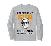 Hilarante Diógenes Diseño Antiguo Filósofo Griego Amante Manga Larga