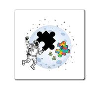 Hilarante síndrome de Asperger Star Milkyway Galaxias Amante Trastornos cerebrales humorísticos Pensamiento Enfermedad Enfermedad Imanes 4 pulgadas × 4 pulgadas