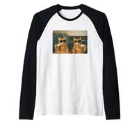 Hilarious Orange Cats Drinking Beer Meme Funny Cat Beer Meme Camiseta Manga Raglan