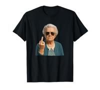 Hilarious Sarcastic Grandma Middle Finger Woman Retirement Camiseta