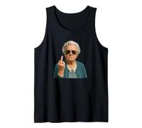 Hilarious Sarcastic Grandma Middle Finger Woman Retirement Camiseta sin Mangas
