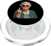 Hilarious Sarcastic Grandma Middle Finger Woman Retirement PopSockets PopGrip para MagSafe