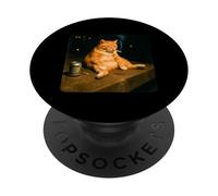 Hilarious Smoking Cat Meme Funny Drinking Depressed Cat Meme PopSockets PopGrip Adhesivo