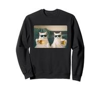 Hilarious White Cats Drinking Beer Meme Funny Cat Beer Meme Sudadera