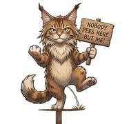 Hilarious Yard Stake - Novelty Animal Design, Hilarious Yard Sign for Farm, Metal Ground Gear, Exterior Lawn Tool with Whimsical Shape, Decorative Device for Property Marking & Aesthetic Enhancement