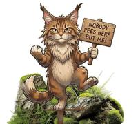 Hilarious Yard Stake, Novelty Animal Design Metal Ground Sign Funny Outdoor Lawn Decor Feature, Eye Catching Garden Ornament for Patio Turf Farm Pathway Yard Decoration Family Friends Neighbors Use