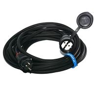 Hilark Cable Tech de extensión (Exterior) H07RN-F 3g2,5 mm (3x2,5 mm) Enchufe y Toma de Corriente Shuko 25311-s, Color Negro (45 Metro, Negro)