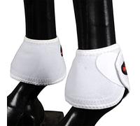 HILASON Par de botas grandes de protección para patas de caballo sin giro, color blanco