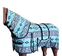 HILASON Sábana para moscas de caballo, protección contra insectos, mosquitos, verano, primavera, cuello desmontable, sábana para caballos, protección contra insectos y mosquitos, sábana para caballo