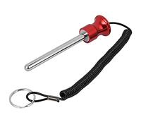 HilBeliFU Pin de gimnasio, pasador de 14 cm con cordón elástico, cabeza de aleación de aluminio, pines magnéticos de peso, equipo de entrenamiento de fuerza de repuesto para máquina de pesas, rojo