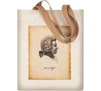 HilerPunk Bolsa de mano reutilizable para música, bolsa de compras, bolsa de comestibles, bolso con retrato de músico, bolsa de hombro de viaje al aire libre, Retratos de W.a.mozart, Large