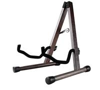 HilerPunk Soporte de guitarra de nogal negro, acústico, soporte para guitarra eléctrica, marco en A, plegable, soporte para bajo de guitarra, compatible con violonchelo, mandolina, bajo, banjo,