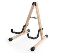 HilerPunk Soporte para guitarra, marco en A, plegable, fácil de montar y portátil, para bajo, ukelele, banjo, violonchelo, mandolina, montaje sólido, duradero (fresno)