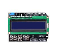 HiLetgo 1602 LCD Keypad Shield 1602 LCD Expansion Shield Board Blue Backlight 4.5-5.5V for Arduino Duemilanove Robot