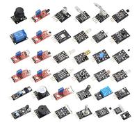 HiLetgo 37 Sensores Surtido Kit 37 Sensores Kit de Arduino Raspberry Pi Sensor Kit 37 en 1 Robot Proyectos Kit de Inicio para Arduino Raspberry Pi