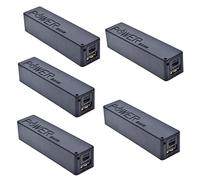 HiLetgo 5pcs 18650 Battery Case Portable Black USB Power Bank Power Charger Pack Box for 1x18650 Battery