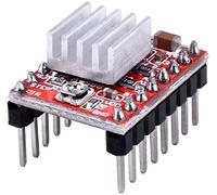 HiLetgo 5pcs A4988 Stepstick Stepper Motor Driver Module with Heat Sink for 3D Printer Reprap Suitable for Mendel Huxley Arduino
