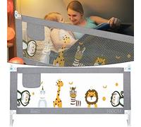 HILEYOLLA Barrera Seguridad Niños Cama 160cm, Barandilla Cama Niño con de Elevación Vertical Barrera Cama Anticaída (1 Lado)