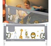 HILEYOLLA Barrera Seguridad Niños Cama 180cm, Barandilla Cama Niño con de Elevación Vertical Barrera Cama Anticaída (1 Lado)