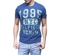 Hilfiger Denim Manhattan 1 Cn tee S/S - Camiseta para Hombre, Color Blau (Ensign Blue-PT 425), Talla m