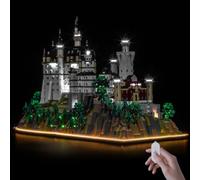 Hilighting Kit de luz LED mejorado compatible con Lego Architecture Neuschwanstein Castle Building Set, decoración de luces compatibles con Lego 21063 (modelo no incluido)