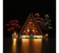 Hilighting Kit de luz LED mejorado para Lego Ideas A-Frame Cabin Collectible, compatible con Lego 21338 (modelo no incluido)