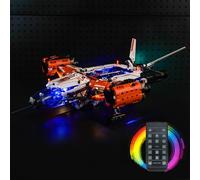 Hilighting Kit de luz LED mejorado para Lego VTOL Heavy Cargo Spaceship LT81, versión de control remoto compatible con Lego 42181 (modelo no incluido)