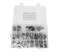 Hililand 135 unids multi-propósito semicírculo llave volante polea manivela llave combinación kit woodruff clave kit